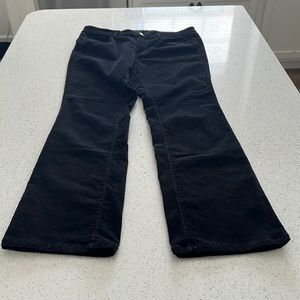 Ann Taylor LOFT modern sexy boot black cuordroy 31/12P